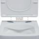 Миниатюра изображения товара Унитаз подвесной с инсталляцией Berges Floe S Rimless + Visam Slim 525 / EX-043243 (с сиденьем)