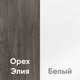 Миниатюра изображения товара Комод Кортекс-мебель Бари 160 6ш (орех элия/орех элия/белый)