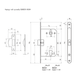 Миниатюра изображения товара Корпус врезного замка Border Room 16652 (хром)