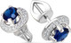 Миниатюра изображения товара Серьги из белого золота Кристалл CI76600226773