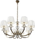 Люстра ILamp Holywood P9399-8 (никель/белый) — фото 6