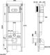 Миниатюра изображения товара Инсталляция для унитаза Teymi Aina 40 / T70040