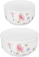 Миниатюра изображения товара Набор салатников Elan Gallery Диана New Bone China / 740561