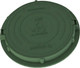Миниатюра изображения товара Люк канализационный PLASTKRAFT А30 30Кн h110 (зеленый)