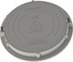 Миниатюра изображения товара Люк канализационный PLASTKRAFT А15 15Кн h110 с ЗУ (серый)
