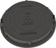 Люк канализационный PLASTKRAFT А15 15 Кн h60/25 с ЗУ (черный, 60x25) — фото 2