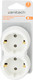 Миниатюра изображения товара Блок розеточный Zenitech 16A 2X2P+E / 191901 (белый/серый)