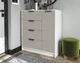 Миниатюра изображения товара Тумба Interline Концепт КТ-Т90 Глосс (белый платинум/луна)