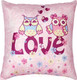 Миниатюра изображения товара Подушка декоративная MATEX Fantasy Розовые совы / 08-798 (розовый)