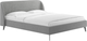 Миниатюра изображения товара Двуспальная кровать Сонум Rosa 160x200 (лаунж светло-серый)