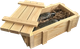 Миниатюра изображения товара Ящик декоративный KraftHouse С крышкой 33x10x19 / 2043303934113 (натуральный)