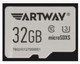 Карта памяти Artway MicroSD Class 10 UHS-I U3 32GB / SDAWU3S2/32GB (с адаптером) — фото 2