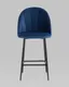 Миниатюра изображения товара Стул барный Stool Group Логан SN LV-121-Cb-01P-01 (велюр синий)