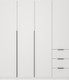 Миниатюра изображения товара Шкаф Mio Tesoro Мельбурн 4DG3S (белый)