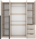 Миниатюра изображения товара Шкаф Mio Tesoro Мельбурн 4DG3S (кашемир)