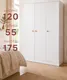 Миниатюра изображения товара Шкаф Dipriz Марм 3дв / Д.70244.1 (белый)