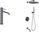 Миниатюра изображения товара Душевая система со смесителем Oliveeka OL-88939017+88239017-BGM