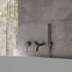 Миниатюра изображения товара Комплект смесителей Oliveeka OL-889017+88239017-BGM (матовый оружейный металл)