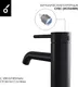 Миниатюра изображения товара Комплект смесителей Oliveeka OL-639017+88139017-MB (черный матовый)