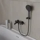 Миниатюра изображения товара Комплект смесителей Oliveeka OL-639017+88139017-MB (черный матовый)
