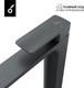 Миниатюра изображения товара Комплект смесителей Oliveeka OL-639003A+239003-BGM (матовый оружейный металл)