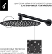 Миниатюра изображения товара Душевая система со смесителем Oliveeka OL-88939017-MB (черный матовый)