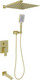 Миниатюра изображения товара Душевая система со смесителем Oliveeka OL-88939003-BG (золотой матовый)