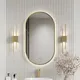 Миниатюра изображения товара Зеркало Континент Miaro Gold LED 45x80 (золотой)