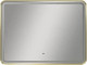Миниатюра изображения товара Зеркало Континент Aliro Gold LED 80x60 (золотой)