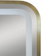 Миниатюра изображения товара Зеркало Континент Aliro Gold LED 80x60 (золотой)