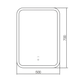 Миниатюра изображения товара Зеркало Silver Mirrors Stiv-Lite 50x70 / LED-00002850