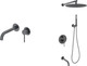 Миниатюра изображения товара Душевая система со смесителем Oliveeka OL-88939017+88869017-BGM