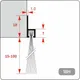 Миниатюра изображения товара Щеточный уплотнитель УПЛ Групп Пороговый 18H-15 (1000мм)