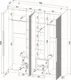 Миниатюра изображения товара Шкаф Interline Концепт Лайн КТ-Ш4 (белый платинум/грей)