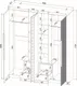 Миниатюра изображения товара Шкаф Interline Концепт Лайн КТ-Ш4з (антрацит/изумруд)