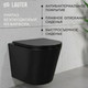 Миниатюра изображения товара Унитаз подвесной с инсталляцией Lauter Longer 2110822B + 21901001 (кнопка 219704J, черный)