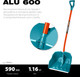 Миниатюра изображения товара Лопата для уборки снега Grinda Alu-600 / 39942