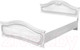 Миниатюра изображения товара Двуспальная кровать Мебель-Неман Орхидея СП-002-12Д2 (белый полуглянец)