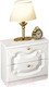 Миниатюра изображения товара Прикроватная тумба Мебель-Неман Орхидея СП-002-16Д2 (белый полуглянец)