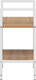 Миниатюра изображения товара Стеллаж Импэкс Leset Стилвуд 12 узкий 2 полки  (белый/дуб крафт золотой)