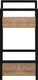 Миниатюра изображения товара Стеллаж Импэкс Leset Стилвуд 12 узкий 2 полки (черный/дуб крафт золотой)