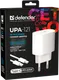 Миниатюра изображения товара Зарядное устройство сетевое Defender UPA-121 20W USB-C + кабель Type-C / 83222 (белый)