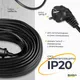 Миниатюра изображения товара Удлинитель Sundays Electric УБК-1816 без каркаса (50м, черный)