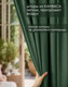 Миниатюра изображения товара Комплект штор Soft Lines Канвас 588 200x250 (2шт, зеленый)