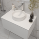 Миниатюра изображения товара Столешница для тумбы в ванную Oliveeka 2 выреза / T595C2 (белый)