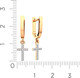 Миниатюра изображения товара Серьги из розового золота ZORKA 3101568.9K.R (с фианитами)
