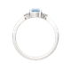 Миниатюра изображения товара Кольцо из серебра ZORKA 02S4028.ZZ (р.19, с топазом и фианитами)