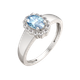 Миниатюра изображения товара Кольцо из серебра ZORKA 02S4055.ZZ (р.17, с топазом и фианитами)
