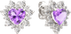 Миниатюра изображения товара Серьги из серебра ZORKA 03S6066.ZZ (с аметистами и фианитами)
