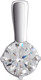 Миниатюра изображения товара Подвеска из белого золота Кристалл CG20000226773